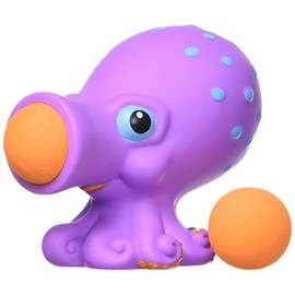 Hog Wild Octopus Ball Popper Toy - Includes 4 Soft Foam Balls - Squeeze to Pop Air Powered Balls Up to 20 Feet - Launcher Safe for Indoor/Outdoor Play