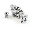 RTRHINOTUNING 50PCS Chrome 7.9mm(0.31in) Wheels Rims Riveters, Head: 10mm /