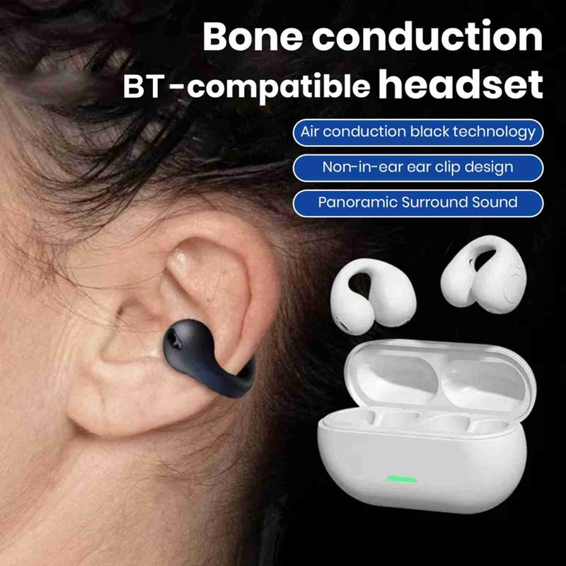 Bluetooth Earphones Smart Touch Control Ergonomic Wireless Cilp Ear Bone