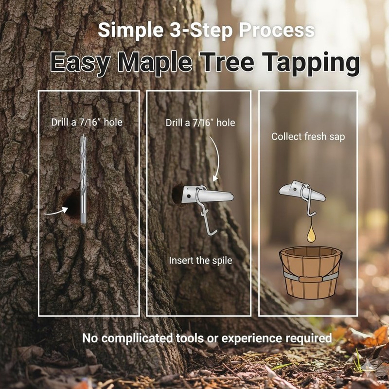 Maple Syrup Tree Tapping Kit - Includes (2) Maple Syrup