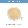 sourcing map Car Polisher Bonnet Buffing Pad Synthetic Wool Tie-On