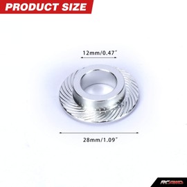 RCAWD Alloy Wheel 1/5 Billet Adapter Washer F/R PRO637900 for Proline Series Wheel Tires Upgrade Parts Silver