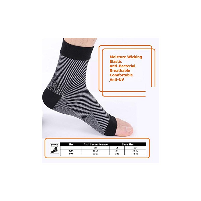 PintoMed - Socks Support for Plantar Fasciitis, Ankle Brace, Achilles