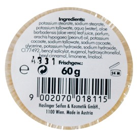 HASLINGER Aloe Vera Rasierseife in Aluhülle, 60 g