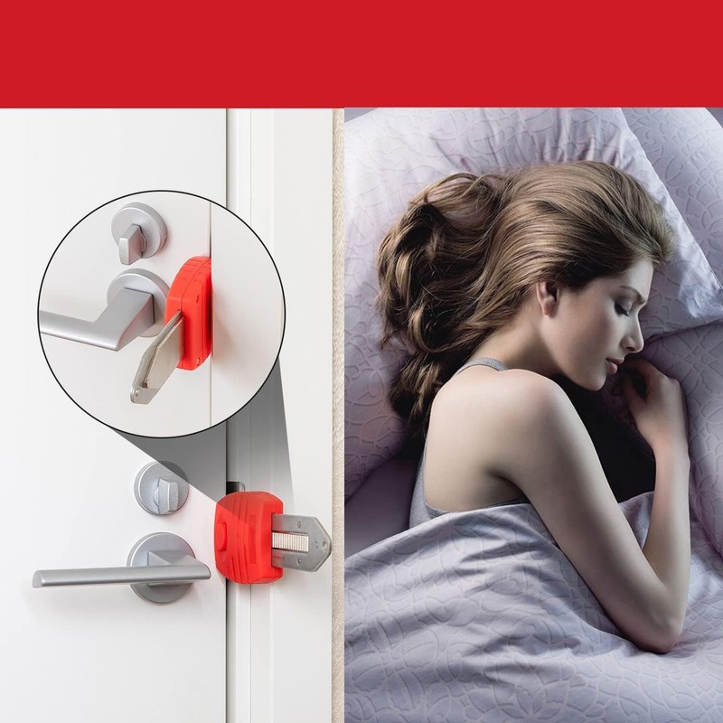 Portable Anti Theft Doorlock Security Door Locker Travel Room Defender