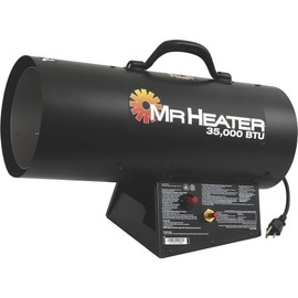 Mr. Heater 35,000 BTU Propane Forced-Air Heater #MH35FA, Black