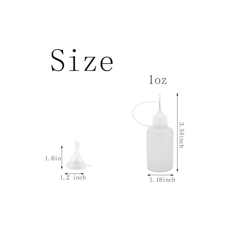LALOCAPEYO Precision Tip Applicator Bottle, 15 PCS 10ml Bottles With