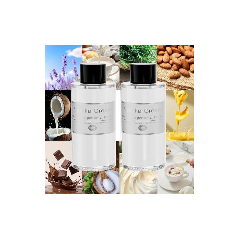 Car Air Freshener Refill Oil 2 Pack, Vanilla Cream 3.5oz