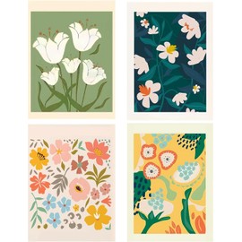 GLXPOG 4 Pack Diamond Painting Set for Adults, Flowers DIY 5D Diamond Painting, Bohemian Diamond Dots Painting by Numbers Diamond Beginners, Home Wall Decor 30 x 40 cm