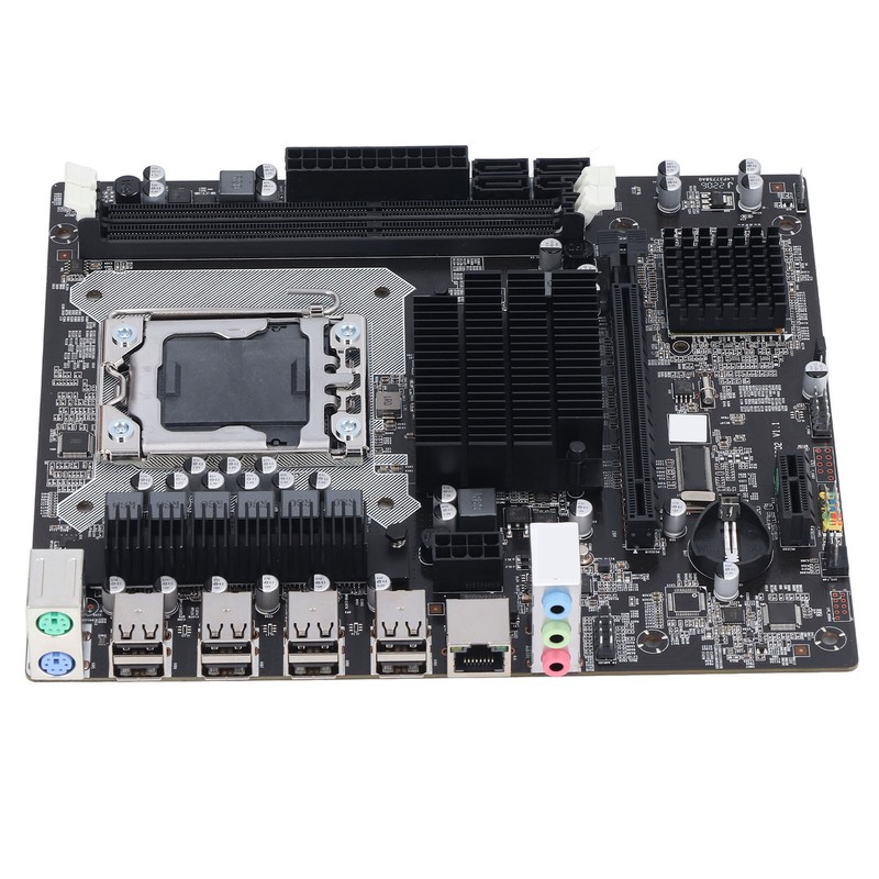 X58 Motherboard 2 DDR3 LGA 1366 Pins Gaming Motherboard Support