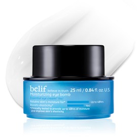 belif belif The True Cream Moisturizing Eye Bomb, 48hr Hydrating Eye Cream, Firms and Reduces Fine Lines and Wrinkles, Caffeine, Peptide, Ceramide, All Around The Eye Care, Korean Skin Care