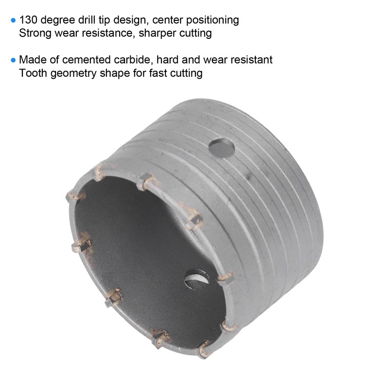 90mm Electric Hammer Hole Saw Cemented Carbide Opener for Air