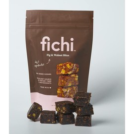 Fichi Fig and Nut Bites, a Wholesome and Delicious Gluten-Free Italian Fruit and Nut Snack (One Pack, Fig and Walnut)