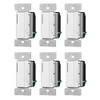 (case of 6) EATON RF9642-ZDW Z-Wave Plus Accessory Dimmer, White