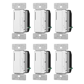 (case of 6) EATON RF9642-ZDW Z-Wave Plus Accessory Dimmer, White