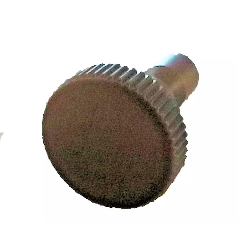 ANTIQUE-PLATED TURN KNOB LAMP PART SWITCH 4-36 THREAD TV-511AB