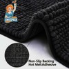 SWISSPACK 60X40/80x50 CMS Microfiber Bath Mat for Bathroom, Non-Slip Super
