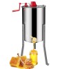 Efficient 3 Frames Manual Honey Extractor for Beekeepers, Stainless Steel