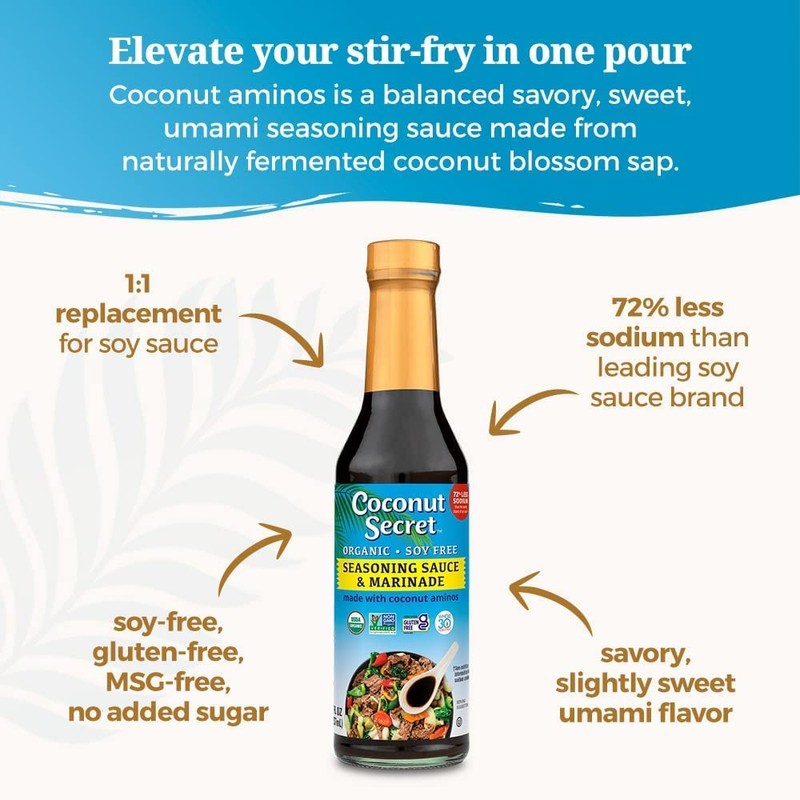 Coconut Secret - Coconut Aminos Soy-Free Seasoning Sauce - 30