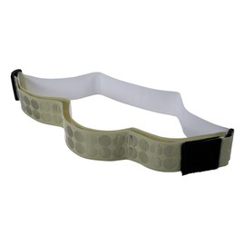 Cyalume Cyflect PT Belts with 2" x 2" Velcro Square, High Visibility Reflective Gear, Adjustable, White