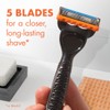 Gillette Gillette Fusion5 Mens Razor Blade Refills, 4 Count, Lubrastrip