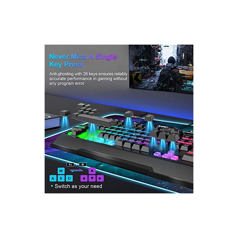 NPET Teclado para juegos K31