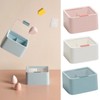 Cotton swab, cotton pad, case, dressing table, storage organizer, props Storage 2-Property Organizer-Pink 2ea