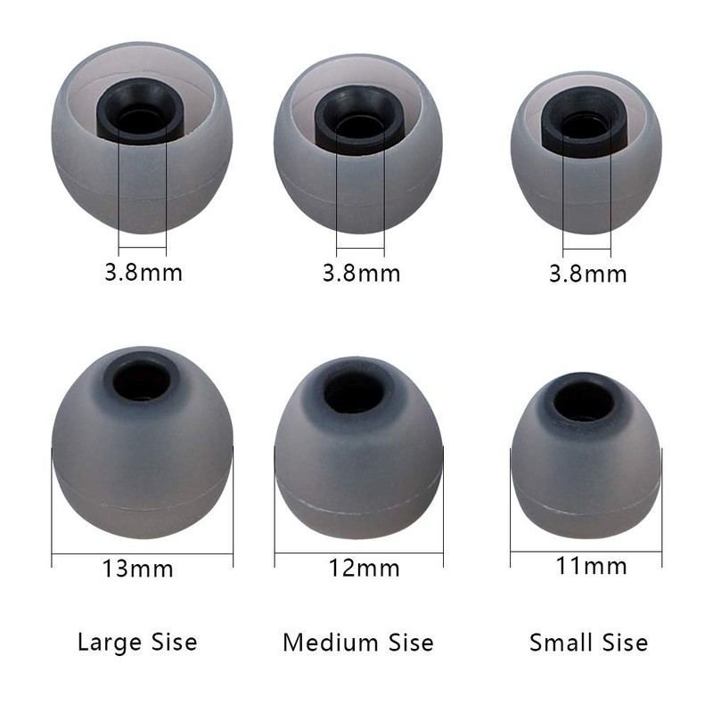 Brandless Silicone Earbud Tips Replacement Earbuds Cap Eartips Tips Eargels