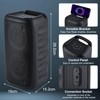 Xjahwr Portable Bluetooth Speaker,Karaoke Machine for Adults and Kids,with Lights