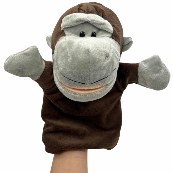 PLAYZOCO Hand Puppet Gorilla Hand Puppet Finger Puppet Animal Doll