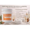 1 Kg Crema Base Con Aceite Almendras Corporal Y Facial