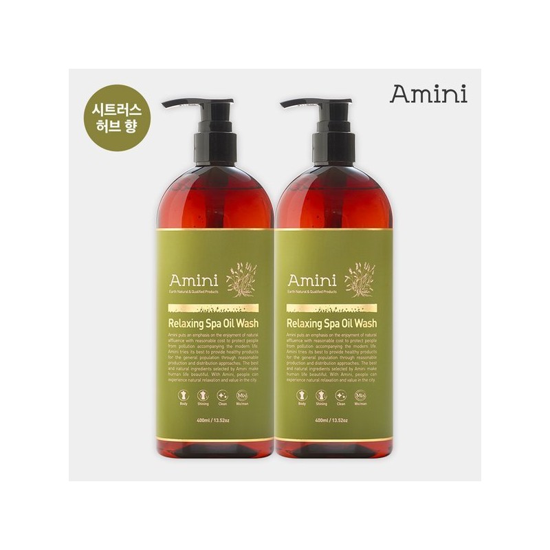 Amini Oil Body Wash Series 400ml 1+1 Vinotera Oil Wash
