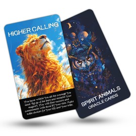 BAIYOOBAI Spirit Animals Oracle Cards for Intuition, Guidance, and Spiritual Connection Oracle Cards for Beginners, A Mystical Deck Featuring Powerful Animal Totems for Personal Growth and Insight