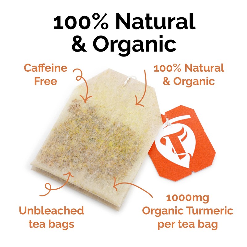 Taka Turmeric, 1 pack (15 Teabags) Organic Lemon and Ginger