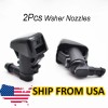 XUKEY 2pc Front Window Wiper Washer Jet Nozzle Spray For