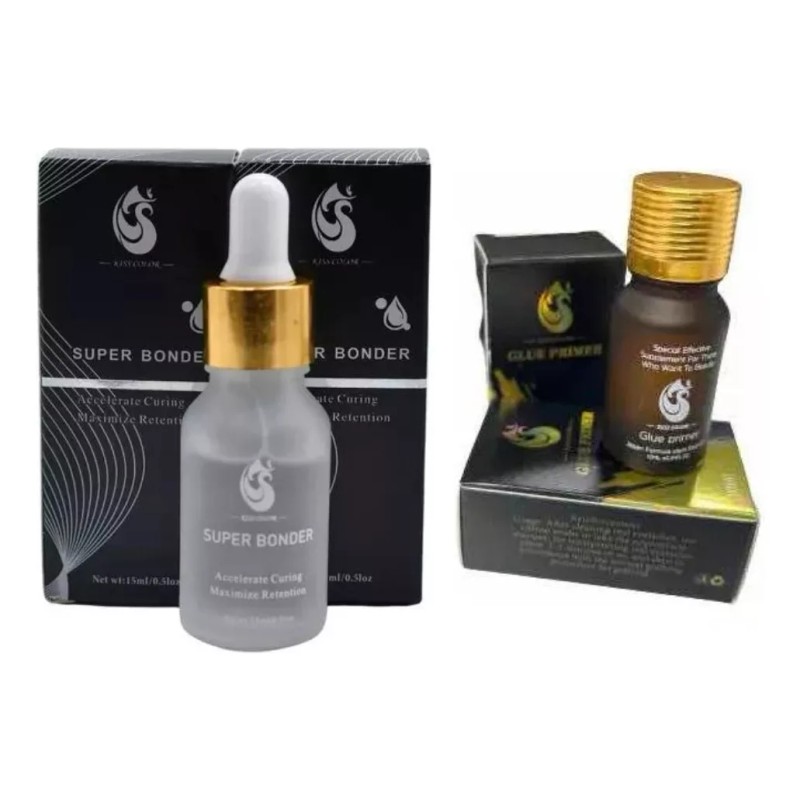 Kisscolors Super Bonder + Primer Kiss Gratis Microbrush Para Pestañas