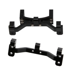 Vgoohobby Metal Tie Rod Pull Rod Base Seat with Servo Bracket Fixed Mount for MN Model D90 D91 D96 D99 MN90 MN99S 1/12 RC Car (Black)
