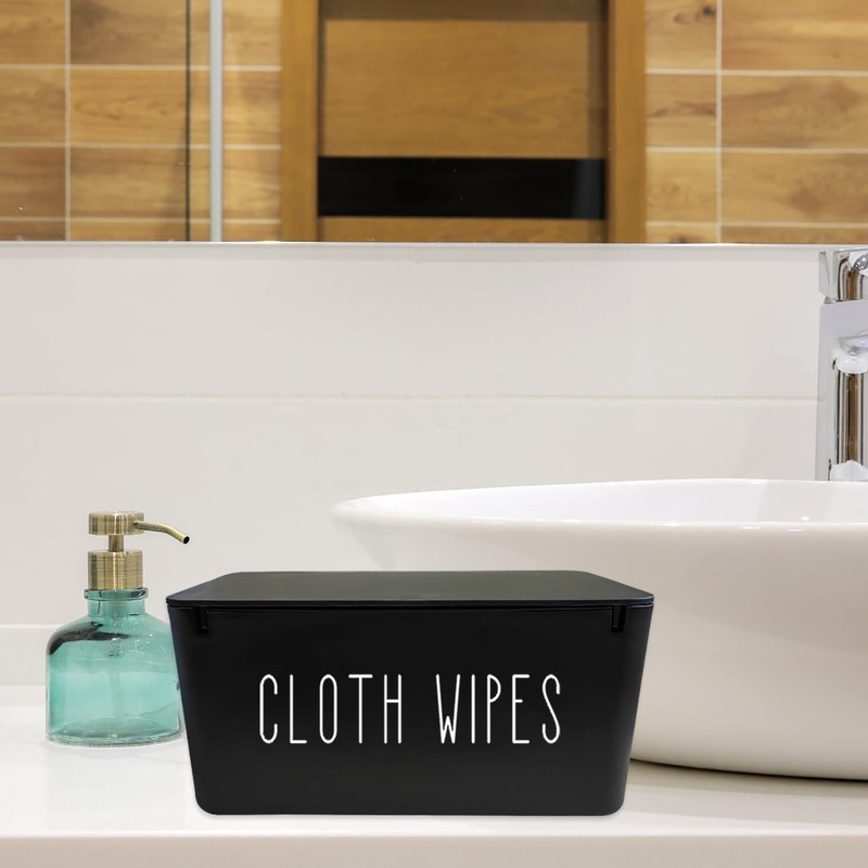 Cloth Wipes Dispenser, 8.2L x 4.9W x 3.9H inches, Cloth