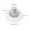 PATIKIL 19mm Drawer Rollers Set of 4 Plastic Drawer Pulley