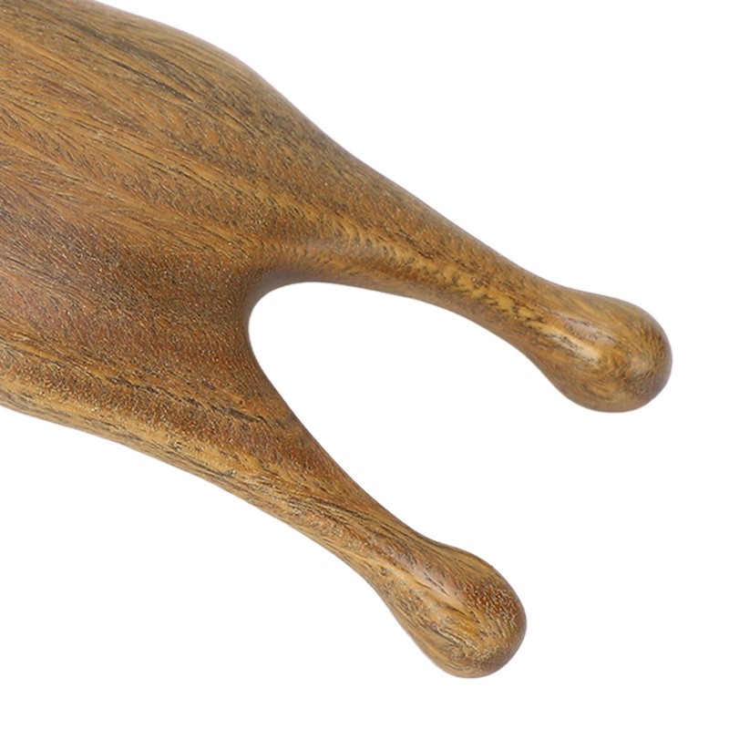 Sandalwood Nose Guasha Massage Tool Five Tooth Scalp Meridians Scraping