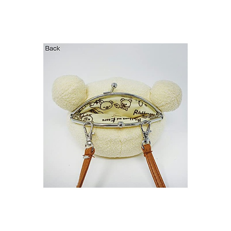 Naitou Design Laboratory Rilakkuma Gamaguchi Mini Pouch, Rilakkuma and Kaoru-san