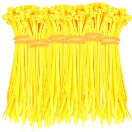 330 Cable Ties 100 x 2.5 mm Black White Red Blue Grey Pink Yellow Orange High Quality Extremely Robust UV Resistant Approx. 8.2 kg Tensile Strength (Yellow)