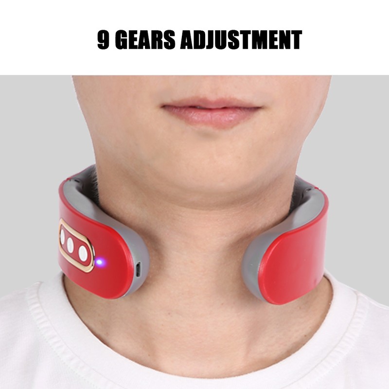 Wireless Neck Massager 9 Gears Adjustment Electric Cervical Vertebra Care
