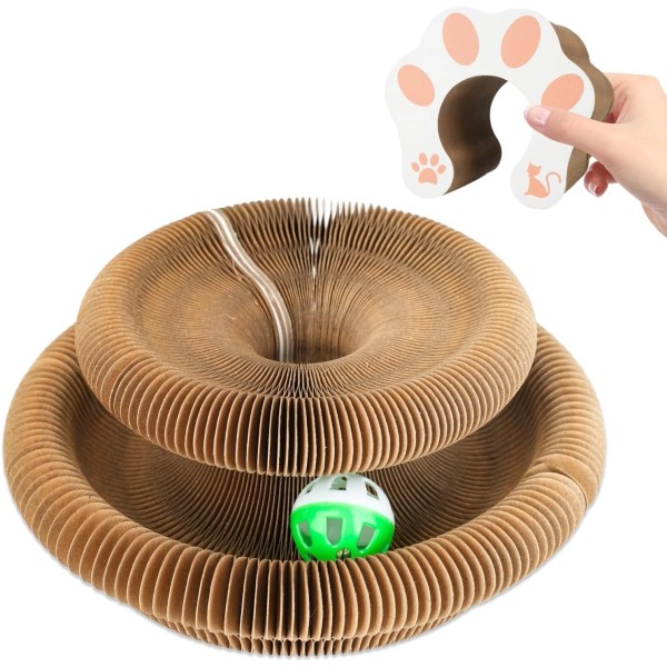 Branded Accordion Magic Organ Cat Scratching Board Toy - Kitty