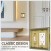 Combination Metal Light Switch Covers Wall Plate, 1 Toggle/1 Decorator