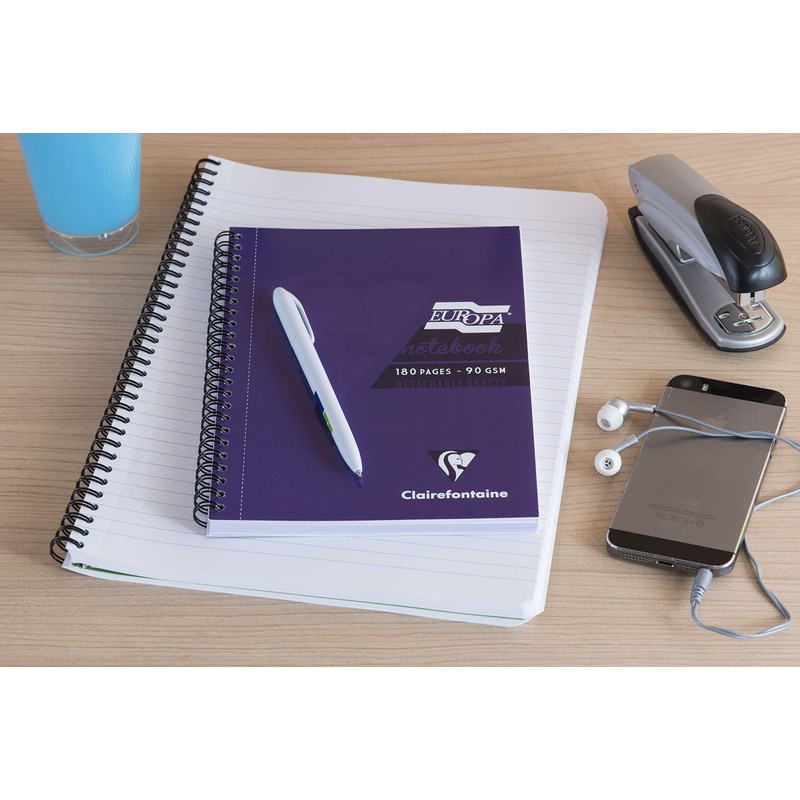 Clairefontaine Europa - Ref 5812Z Wirebound Notebooks, Hardwearing Bright and