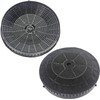 SPARES2GO Round Carbon Filter Pair compatible with Elica Cooker Hood