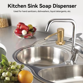 Soap Dispenser,300ml/10.5Oz Liquid Dispenser Refillable 360° Rotation Nozzle Hand Lotion Pump Bottles,Kitchen Sink Soap Dispenser,Built in Liquid Soap Dispenser for Bathroom and Dish Lotion Sink