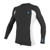 O'Neill Rash Guard Men's Premium Skins L/S Raven/White/Raven XL, Raven