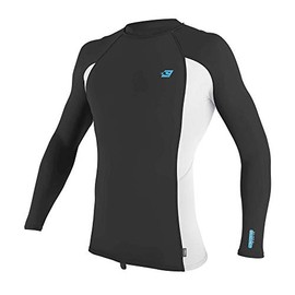 O'Neill Rash Guard Men's Premium Skins L/S Raven/White/Raven XL, Raven White Raven